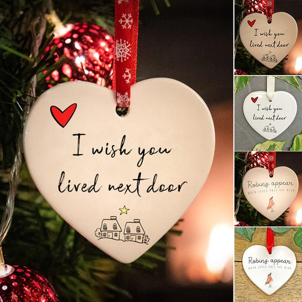 🎁Friendship Heart Hanging Ornament（Ceramic）