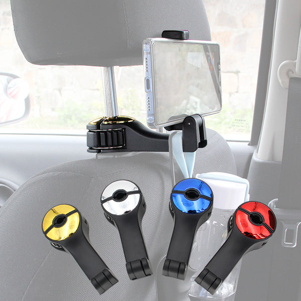 Universal Headrest Bracket Car Hook with Phone Holder